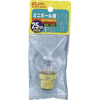 ミニボール 25W ELPA