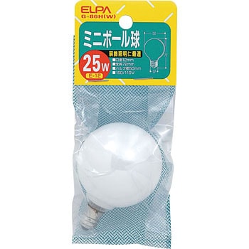 ミニボール球25W ELPA