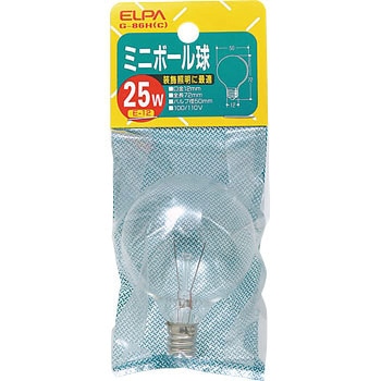 ミニボール球25W ELPA