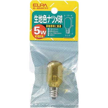 生地色ナツメ球5W ELPA