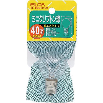 クリプトン球40W ELPA