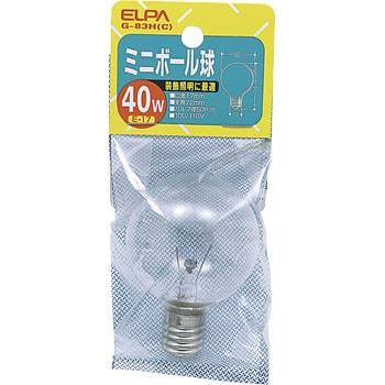 ミニボール球40W ELPA 【通販モノタロウ】