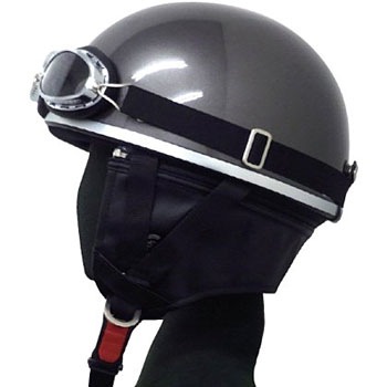 7409 半帽(ゴーグル付)ヘルメット 1個 NBS 【通販モノタロウ】