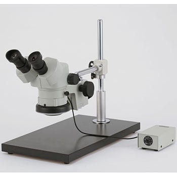 ズーム式実体顕微鏡 ユニバーサルスタンド 蛍光照明装置付