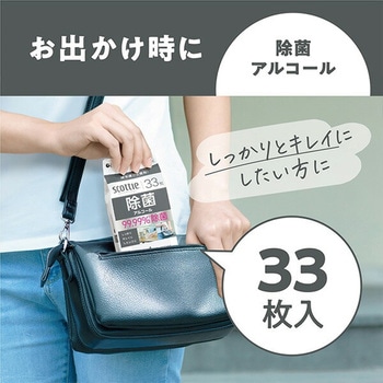 スコッティ ウェットティッシュ 除菌 アルコールタイプ 日本製紙クレシア