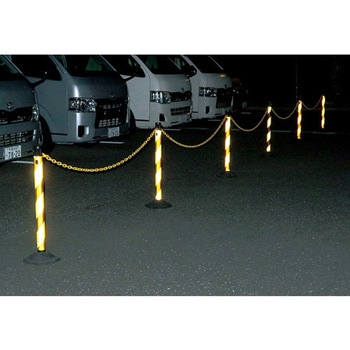 2．5mチェーン入りポールセット キャップロック付き カーボーイ