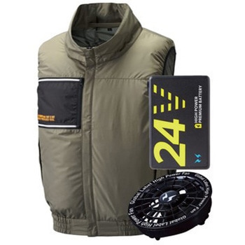 The tough 空調風神服チタンベスト ファンバッテリーセット アタックベース