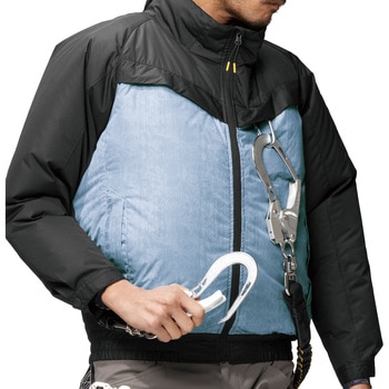 空調風神服チタン長袖ジャケット ファンバッテリーセット アタックベース