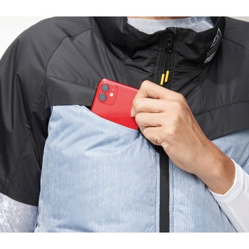 空調風神服チタン半袖ジャケット ファンバッテリーセット アタックベース