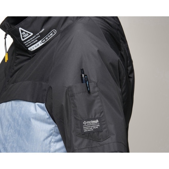 空調風神服チタン半袖ジャケット ファンバッテリーセット アタックベース