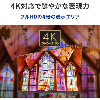 3辺フレームレス 43型4K液晶ディスプレイ I ・O DATA(アイ・オー・データ)
