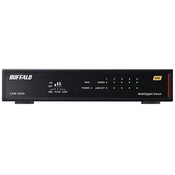 10GbE 5ポート スイッチングHub BUFFALO(バッファロー)