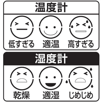 木目調時計付きデジタル温湿度計 ファミリー・ライフ