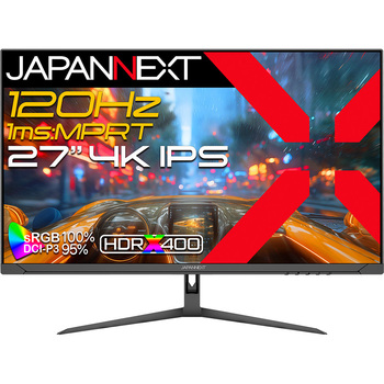 ゲーミング27型/3840×2160/HDMI×2、DP×2/ブラック/スピーカー有/2年保証 JAPANNEXT