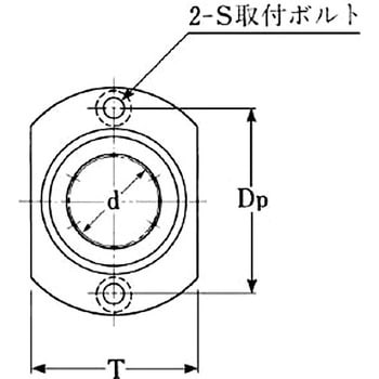 LFDT＞ 標準 Tフランジ付 ダブル リニアベアリング オザック精工