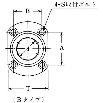 LFDT＞ 標準 Tフランジ付 ダブル リニアベアリング オザック精工