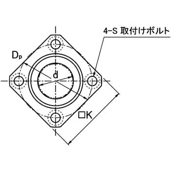 オザック メンテナンスフリー ダブル角型フランジタイプ 内径 １６