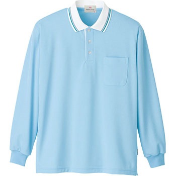 UZT296EA E-style 男女兼用長袖ポロシャツ UZT296EA 明石スクールユニフォームカンパニー 24593966