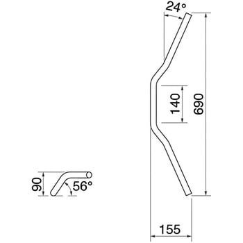 HBK680S CB1300P-TYPE ハンドルkit 1セット ハリケーン 【通販モノタロウ】