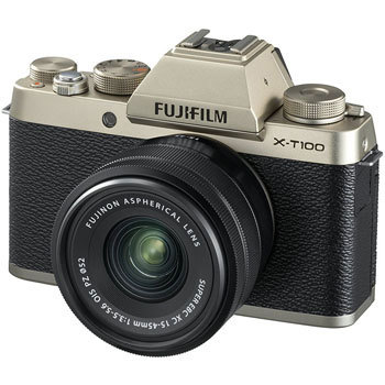 X-T100LK-G ミラーレスデジタルカメラ FUJIFILM X-T100 レンズキット 1 ...