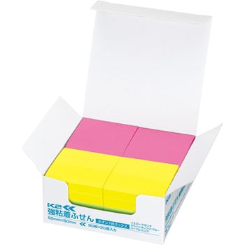 強粘着ふせん＜K2＞ネオン(50×50) コクヨ