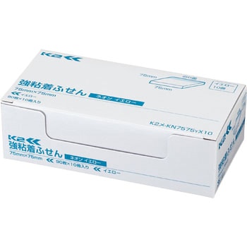 強粘着ふせん＜K2＞ネオン(75×75) コクヨ
