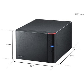 法人向け RAID 5対応 USB3．1(Gen．1) 外付けHDD 4ドライブ BUFFALO(バッファロー)