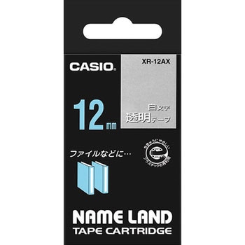 ネームランド 透明に白文字 カシオ計算機
