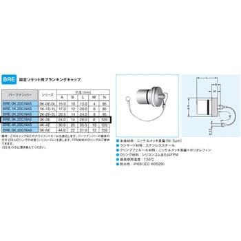 Kシリーズ用 固定ソケット用キャップ LEMO
