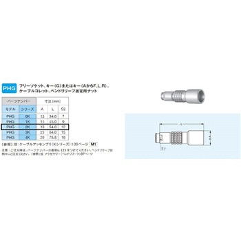 プッシュプル・耐環境用 小型防止・丸型固 中継フリーソケット Kシリーズ LEMO