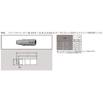 プッシュプル 丸型 小型プラスチックコネクタ 中継固定ソケット REDEL Pシリーズ LEMO