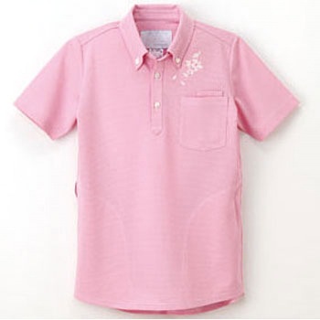 【再値下げ】マノフ　MANOF ベーシックシャツ　ピンクシャツ MANOF｜マノフ（レディース）のシャツ/ブラウス（ピンク/桃色系