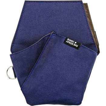 BE008NB 文具エプロンバッグ ポケット クツワ