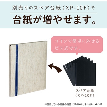 ハーパーハウス ミニフリーアルバム(黒台紙) XP-1001 セキセイ
