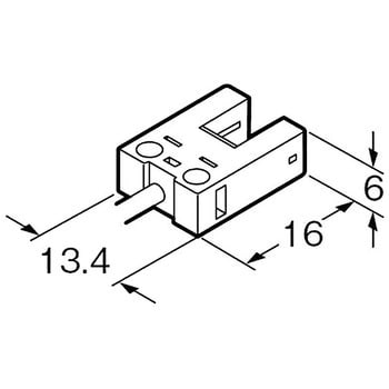 PM-U25 アンプ内蔵・コの字型マイクロフォトセンサ[超小型・ケーブル式