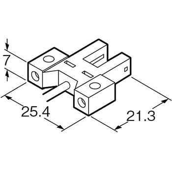 アンプ内蔵・コの字型マイクロフォトセンサ[小型・ケーブル式]