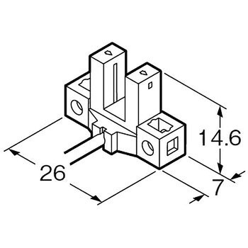 PM-L45 アンプ内蔵・コの字型マイクロフォトセンサ[小型・ケーブル式