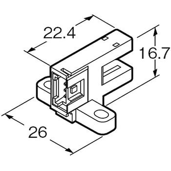 アンプ内蔵・コの字型マイクロフォトセンサ[小型・コネクタ内蔵式]