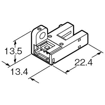 アンプ内蔵・コの字型マイクロフォトセンサ[小型・コネクタ内蔵式] パナソニック インダストリー(パナソニック デバイスSUNX)