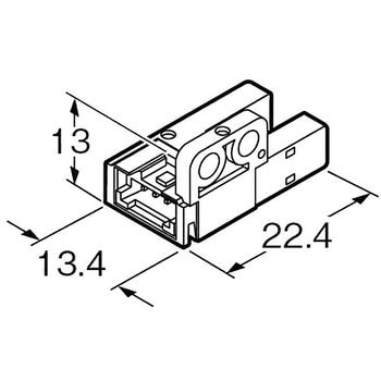 アンプ内蔵・コの字型マイクロフォトセンサ[小型・コネクタ内蔵式] パナソニック インダストリー(パナソニック デバイスSUNX)