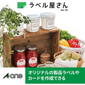 ラベルシールレーザープリンタ専用 フィルムラベル 透明ツヤ消しタイプ エーワン(ラベル)