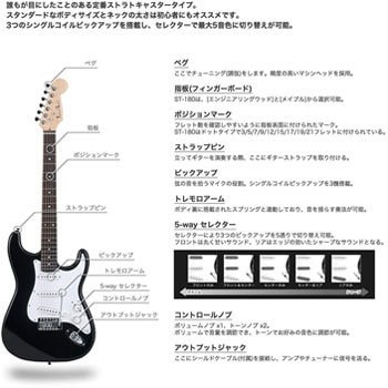 ST-180M/SB(S.C) エレキギター 1本 Photogenic 【通販モノタロウ】