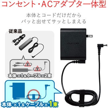 Acdc 1965fubk ノートpc用 Acアダプター Fujitsu 丸型コネクタ 19v 持ち運びやすい一体型 1個 エレコム 通販サイトmonotaro