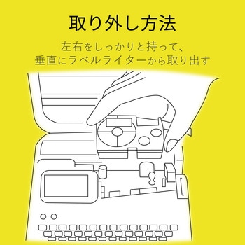 ネームランド用 汎用テープカートリッジ カシオ 互換テープ 8m 12mm幅 (白 黒文字/透明 黒文字/黄色 黒文字) カラークリエーション