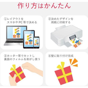 Edt Fwall5 手作りキット ウォールシール フリーカット 1個 エレコム 通販サイトmonotaro