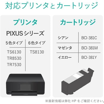 BCI-381用 詰め替えインク CANON マゼンタ 専用工具付属 エレコム