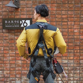 空調長袖ブルゾン 2012X(ウェアのみ)フルハーネス対応 日本製生地 コットン100% STATUSUNI(ステータスユニ)