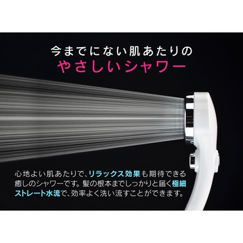 これカモ シャワーヘッドとホースのセット 節水 大型 ストップ (スムーズアダプター付 回りやすい) GAONA(ガオナ)