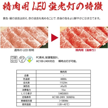精肉用直管互換LEDランプ 光商事