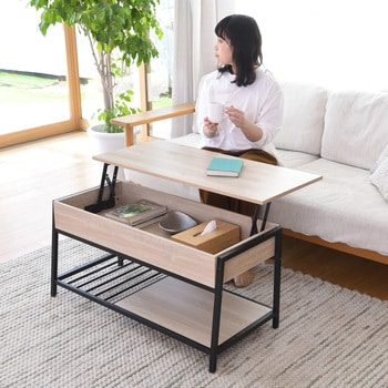 リフトアップコーヒーテーブル Vita サイドテーブル・ミニテーブル